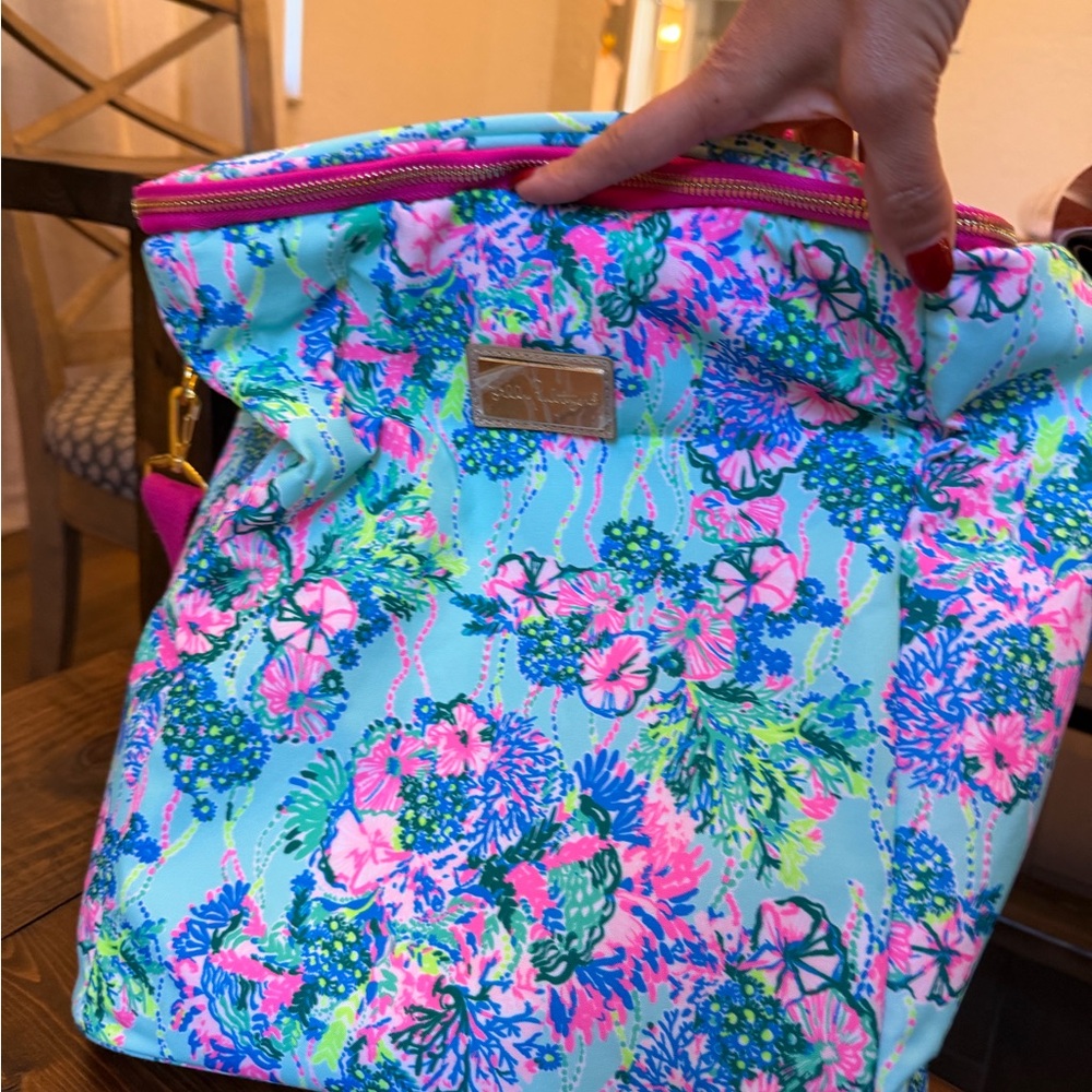 Lilly Pulitzer Floral Wine Carrier